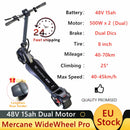 EU Stock VAT Inclusive Mercane WideWheel Pro Kickscooter 48V 1000W Smart Electric Scooter Dual Motor Patinete Electrico 40km/h