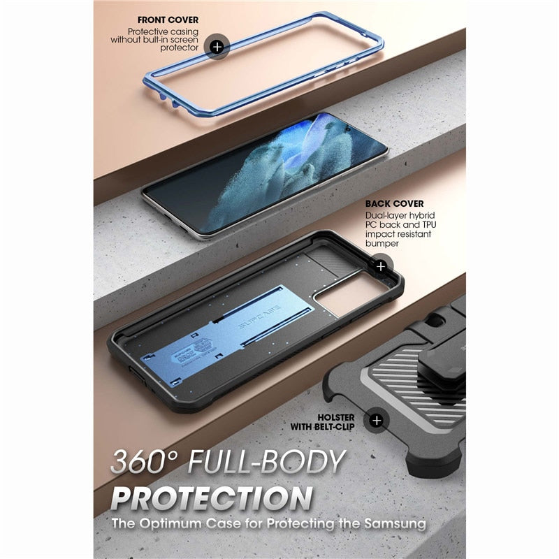 SUPCASE For Samsung Galaxy S21 Ultra Case (2021 Release) 6.8&quot; UB Pro Full-Body Holster Cover WITHOUT Built-in Screen Protector