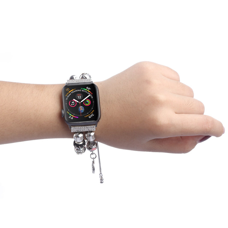 DIY Damenarmband für Apple Watch 5 4 Band 44 mm iwatch Sportbänder 42 mm Zubehör 40 mm Serie 3 2 Armband 38 mm Armband