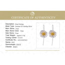 Lotus Fun Real 925 Sterling Silver 18K Gold Handmade Fine Jewelry Cute Blooming Poppies Flower Dangle Earrings for Women Brincos