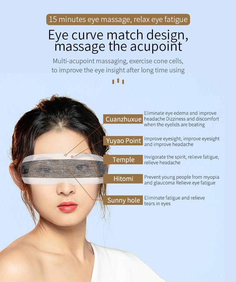 Intelligente Augenmassage Kurzsichtigkeit Gesundheitsversorgung Luftkompressionsheizung Augenmassage Elektrisches Massagegerät Ganzkörpermassage