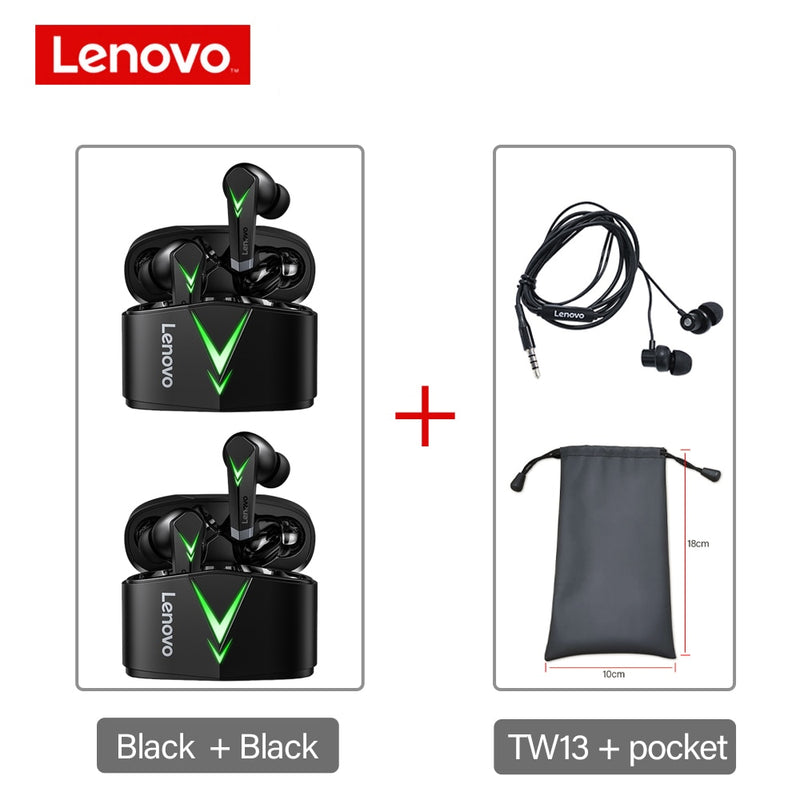Lenovo LP6 TWS Gaming Kopfhörer Kabellose Kopfhörer Bluetooth5.0 Sport Wasserdichtes Headset In-Ear Low Latency /Android iOS
