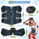 Abdominal Muscle Stimulator with LCD Display for Men/Women EMS Abs Trainer Home Gym Workout Exercise Vibration Fitness Massager