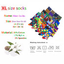 Hot Sale Men Socks 2020 New Colorful Gifts for Men Cotton Mens Socks Geometric Lattice Classic Happy Business Casual  Socks Men