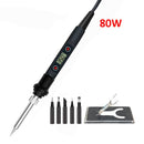60W/80W Electric Digital Soldering Iron Station 220V 110V Temperature Adjustable Welding Soldering Tips Tools Accessories