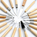 DIY Art Clay Sculpting Kit Sculpt Smoothing Cera Talla Cerámica Herramientas de cerámica Moldeadores de polímeros Herramienta tallada de modelado con bolsa