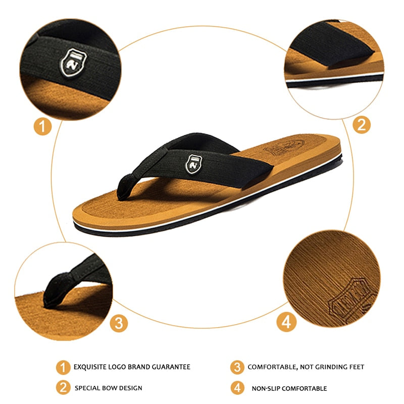 Neue Herren Flip Flops Sommer Strand Sandalen Hausschuhe für Herren Rutschfeste Slip-on Flats Schuhe Herren Plus Größe 48 49 50 Sandalen Pantufa