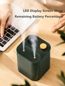 2 Mist Outlet Battery Portable Humidifier Home Air Freshener Essential Oil Diffuser Aromatherapy Ultrasonic Humidifier Diffusers