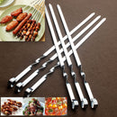 Duolvqi 6pcs/Set Barbecue Meat String Skewers Chunks Of Meat Stainless Steel churrasqueira Roast Stick For BBQ Outdoor Picnic