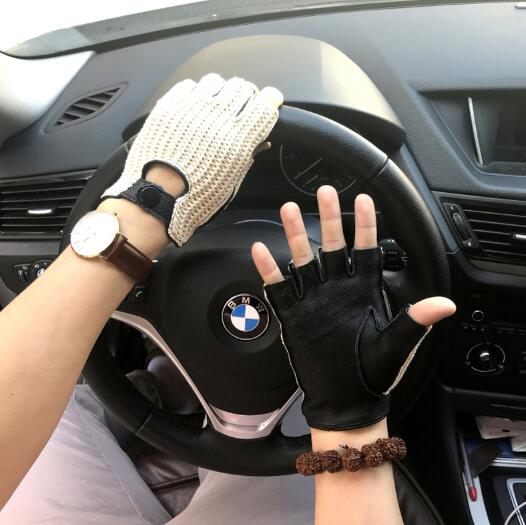 2022 New Men genuine leather gloves male sheepskin machinist gloves leather driving gloves men leather driver gloves