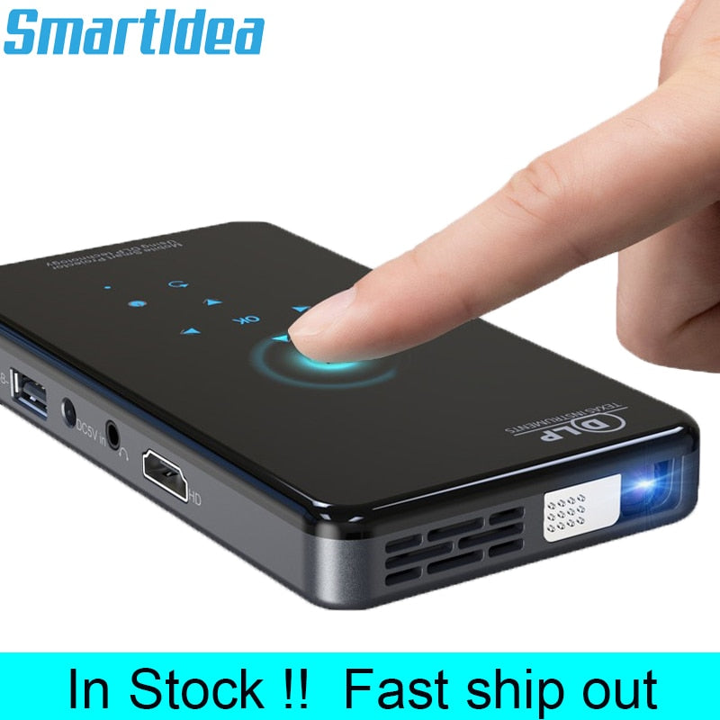 SmartIdea X2 HD Proyector DLP de mano Android 7.1 5G Wifi BT 4.1 Pico Pocket Mini Proyector HD Beamer portátil Miracast Airplay