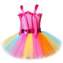 Vestido de tutú de Jojo Siwa con lazo para el pelo, vestido de princesa de arcoíris para niñas, vestidos de tutú para niños, vestidos de tutú para niñas, disfraz de fiesta de cumpleaños