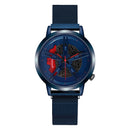 Men Watch Car Wheel Rim Hub Dial Male Wristwatch Cool Man Black Waterproof Watches Mesh Stainless Steel Quartz Relogio Masculino