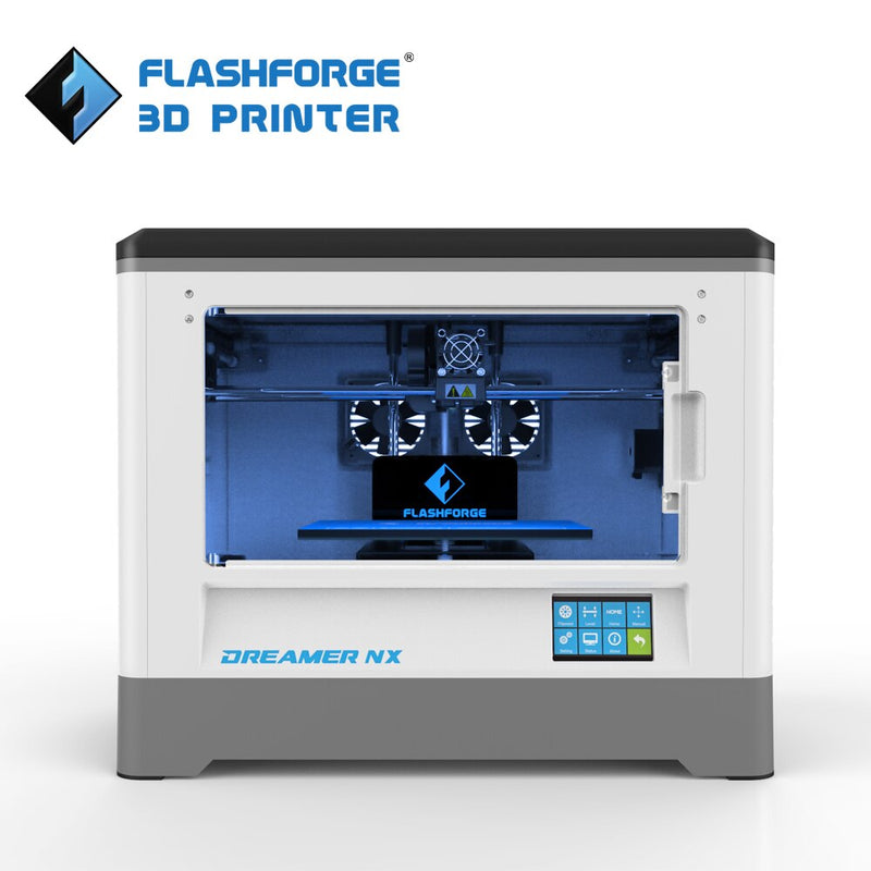 Flashforge 3D-Drucker Dreamer NX, vollständig zusammengebauter Single-Extruder mit drahtloser Verbindung, DIY-3D-Drucker-Kit mit Schloss für den Familiengebrauch