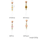 1 Pcs Baby Pacifier Clips Flowers Shape BPA Free Silicone Teething Beads Pacifier Chain Holder Dummy Feeding Clip Soother Chain