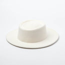 Elegant Wool Felt Hat White Wide Brim Fedoras For Wedding Church Hat Fedora Hat Lady Winter Floppy Sombrero Mujer Fascinator Cap