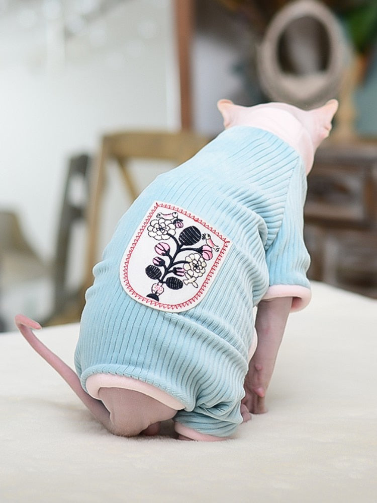 Cat Clothes Winter Warm Soft Cats Cotton Hoodies Jumper Sphynx Cat Costumes Pullover Sphinx Kitten Clothes Cat Supplies For Cats