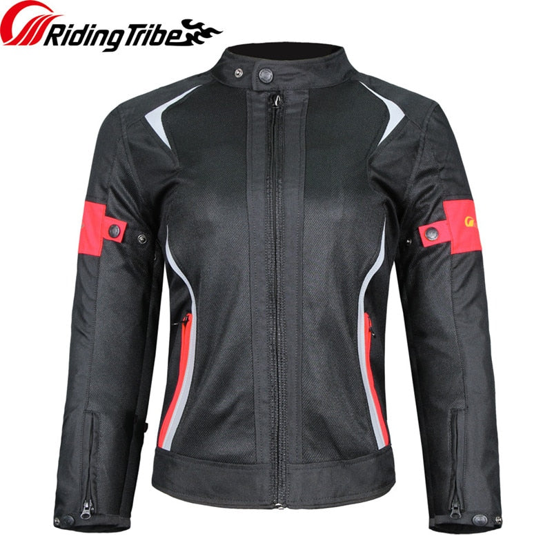 Women Motorcycle Jacket Riding Protective Armor Coat Summer Winter Waterproof Warm Lady Girl Clothing Anti-collision Wear JK-52