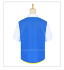 Camiseta de Anime japonés, sombrero, disfraces de Cosplay, juguetes, guantes de pelota, juego de rol, camisetas azules para hombres, abrigos de película de dibujos animados