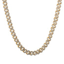 Hip Hop Iced Out Miami Zircon 15MM Bling Cuban Full Pave Rhinestone Men&