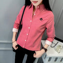 Very Thick Women Winter Style Blouses Shirts Lady Casual Long Sleeve Turn-down Collar Velvet Blusas Tops DF3161