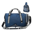 ROEGADYN large Capacity Chest Bag Folding Gym Bag Men Fitness Bag For Gym Men Waterproof Sport Bag Men Gym Bag  Shoe Compartment