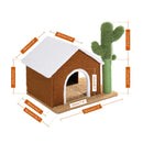Cactus Cat Tree Cat Tower con Sisal Scratching Post Board para gatos de interior Cat Condo Kitty Play House con Perch Basket Toy