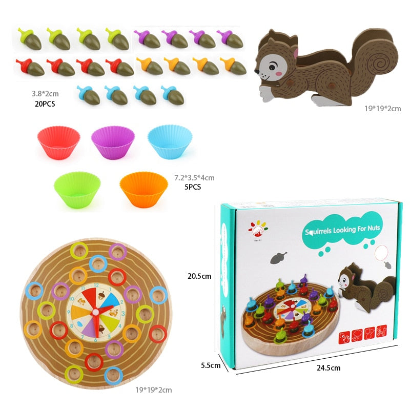 Kids Toys Montessori Wooden Toys Hands Brain Training Clip Beads Puzzle Board Math Game Baby Early Educational Toys For Children