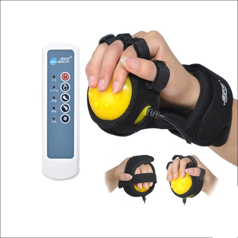 Elektrischer Handmassageball Hot Compress Stroke Hemiplegia Finger passives Training verbessert Fingerkrämpfe und Fingerflexibilität