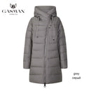 GASMAN 2022, chaqueta larga acolchada de invierno para mujer, abrigo grueso para mujer, Parka con capucha, ropa de algodón de marca cálida para mujer, M-180 de invierno