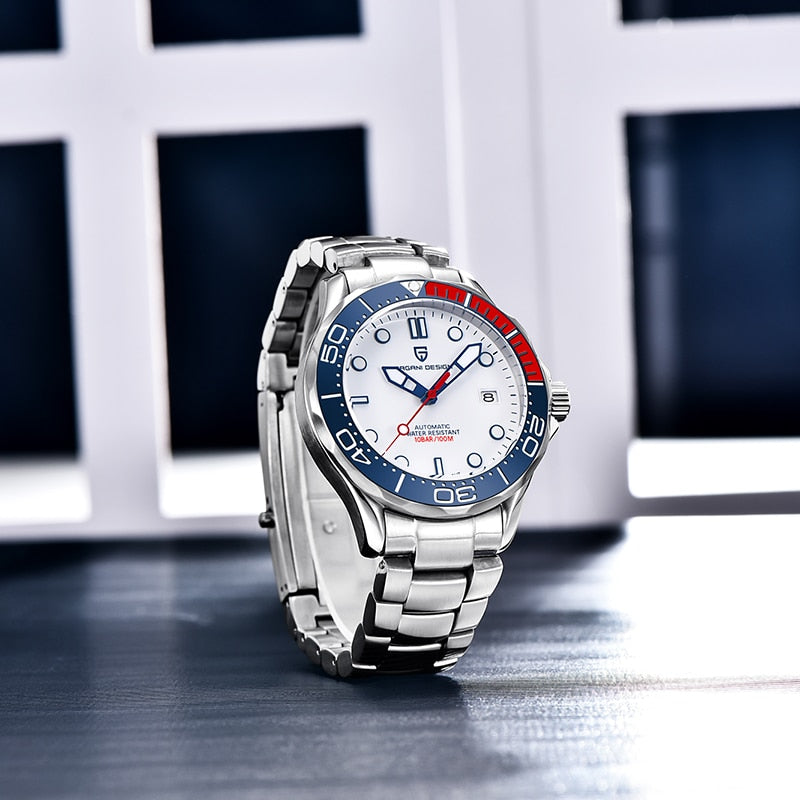 PAGANI DESIGN Top brand 2022 Reloj automático para hombres Moda 007 relojes mecánicos para hombres Espejo de zafiro curvo Reloj impermeable NH35