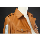 Anime Attack on Titan Cosplay Leather Jacket Shingeki no Kyojin Cosplay Costume Eren Legion Coat Jackets Halloween High Quality