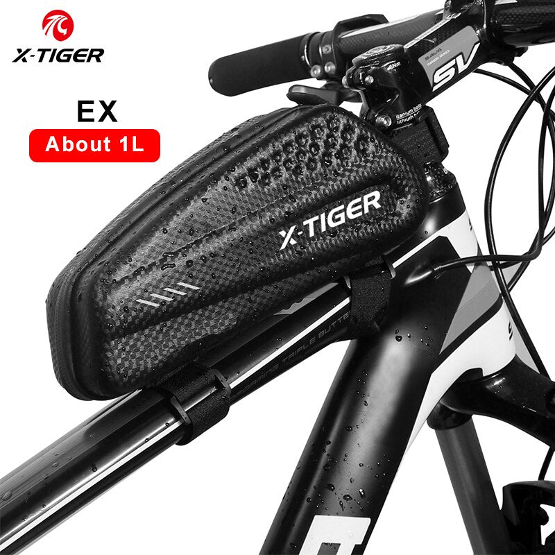 X-TIGER bolsa de bicicleta a prueba de lluvia MTB bolsa de sillín de bicicleta de carretera 1.2L gran capacidad ciclismo tija de sillín bolsa trasera para accesorios de bicicleta