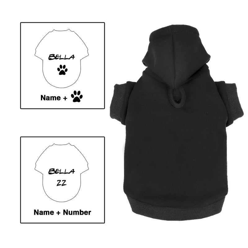 Ropa personalizada con capucha para perros y gatos, abrigo para cachorros de Bulldog Francés, sudadera de algodón para invierno, ropa para perros y gatos, camisa, Chihuahua y Yorkshire