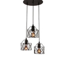 Nordic Loft Retro Iron Cage Hanging Light Modern Light Fixture American barn Industrial Vintage Kitchen Pendant Lamps Chandelier