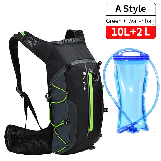 WEST BIKING 16L Bicycle Bag Ultralight Breathable Portable Bike Bag Reflective Waterproof Sports Climbing Pouch Cycling Backpack