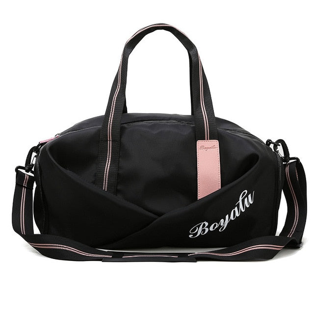 Bolsa De gimnasio para mujer, bolso deportivo para Fitness, Bolsas De entrenamiento para zapatos, esterilla De Yoga seca y húmeda para mujer, mochila deportiva