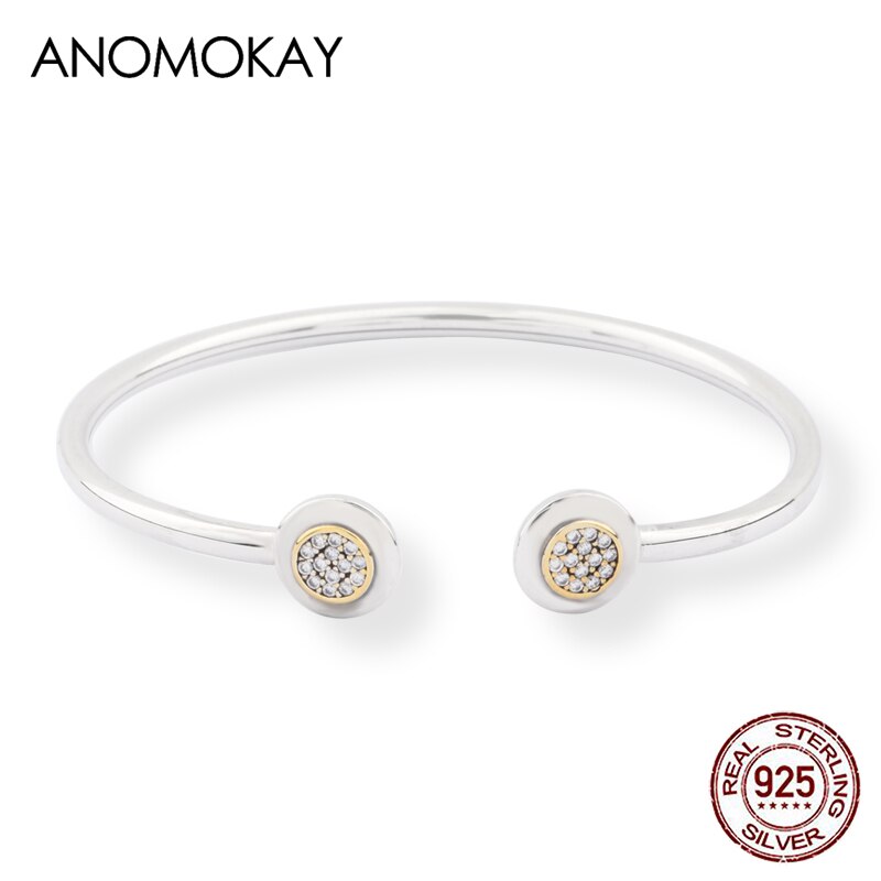 Anomokay nuevo 100% Plata de Ley 925 lindo pequeño León brazaletes pulseras para niños moda regalo de cumpleaños S925 joyería de plata