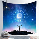 Indian Buddha Statue Meditation 7 Chakra Tapestry Wall Hanging Mandala Tapestries Wall Cloth Psychedelic Yoga Carpet Boho Decor