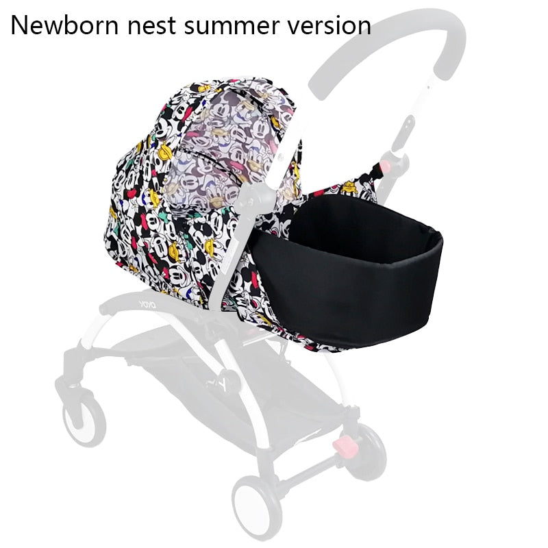 Kinderwagen Neugeborenen Nest Sommer Version Schlafsack Kinderwagen Zubehör Für Babyzen Yoyo Yoyo+ Yoya Sommer und Winter Korb