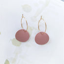 Pendientes de mujer temperamento geométrico Irregular de restauración de formas antiguas pendientes redondos pendientes de Metal al por mayor 002