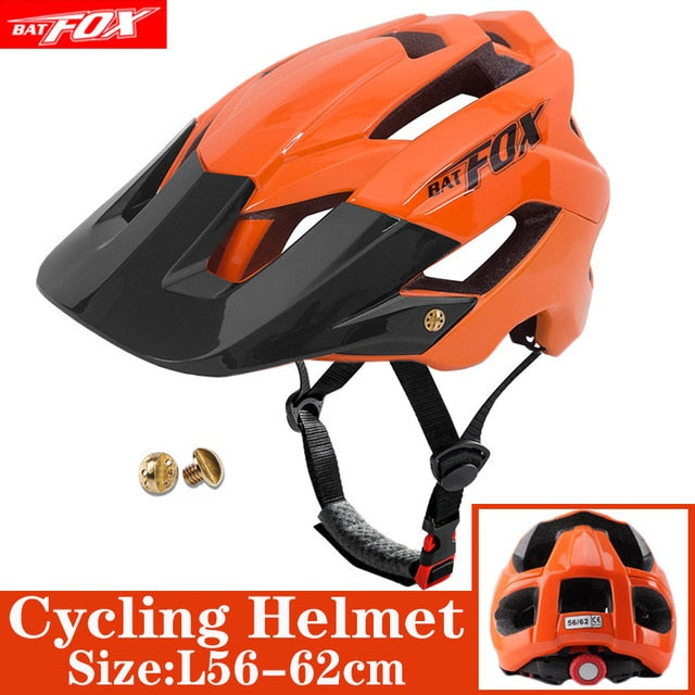 2022 New Batfox Bicycle Helmet for Adult Men Women MTB Bike Mountain Road Cycling Safety Outdoor Sports Safty Helmet