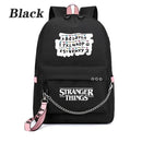 New Stranger Things backpack HELLFIRE Multifunction USB Charging Travel Canvas Student Backpack For Teens Boys Girls School Bag