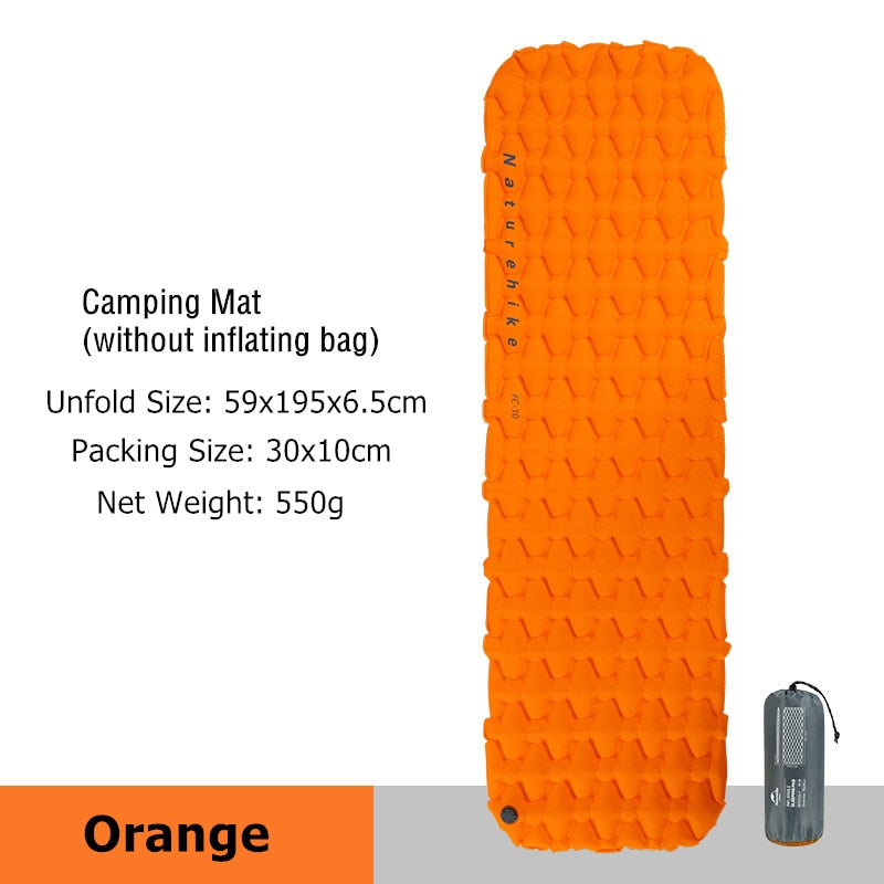 Naturehike Aufblasbare Matratze Luftmatratze Campingmatte Ultraleichte Campingmatratze Isomatte Campingbett Nylon Isomatte