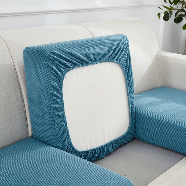 Elastischer Sofabezug für Sessel Wohnzimmer dicke Ecksofakissen Sitze Möbelschutz Schonbezug Couchbezug 0045