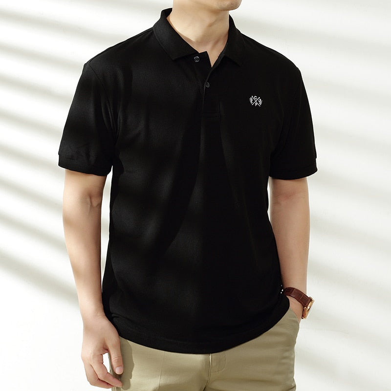 Polo de gran tamaño 5XL 6XL para hombre, novedad de verano 2021, Polo de algodón 95%, camisetas holgadas informales para hombre, Polo transpirable de talla grande de alta calidad