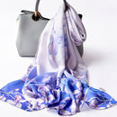 100% Silk Scarf Women Luxury Headscarf Print Long Natural Silk Shawls Foulard Femme Thin Satin Neck Scarf Real Silk Scarves