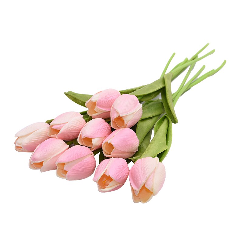 20pcs Mix Tulip Artificial Flower Real Touch Artificial Bouquet Fake Flower for Wedding Decoration Flowers Home Garden Decor