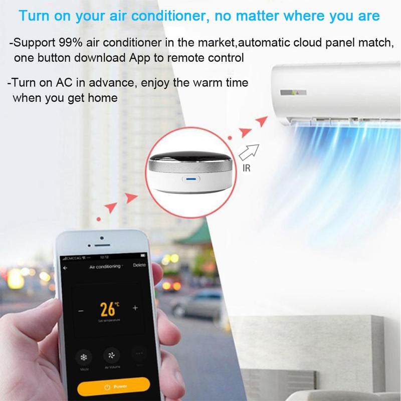 Smart Home Automation Universal IR Remote Control WiFi + Infrared Wireless Switch Google Assistant Alexa Siri Voice Control