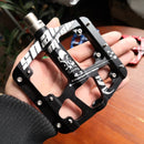 Nuevos pedales de bicicleta antideslizantes de 3 rodamientos sellados de aleación de aluminio CNC, pedales de bicicleta de montaña ultraligeros de pie plano, piezas de bicicleta MTB